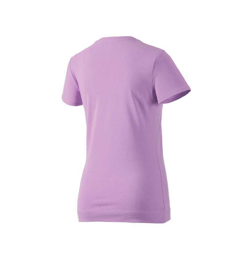 Maglie | Pullover | Bluse: e.s. t-shirt cotton stretch, donna + lavanda 3