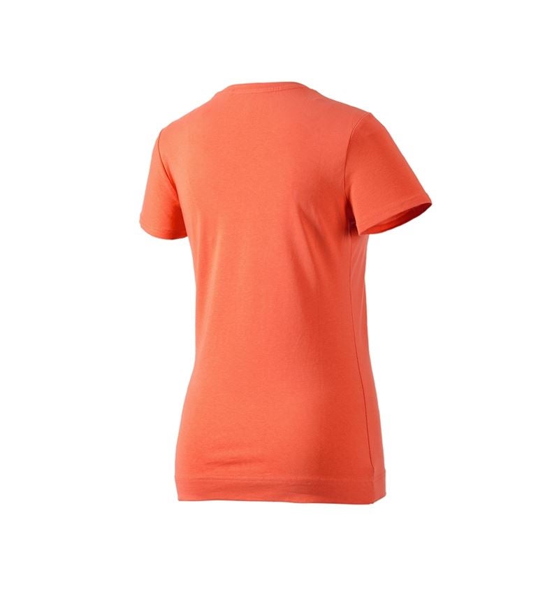 Maglie | Pullover | Bluse: e.s. t-shirt cotton stretch, donna + pesca noce 3