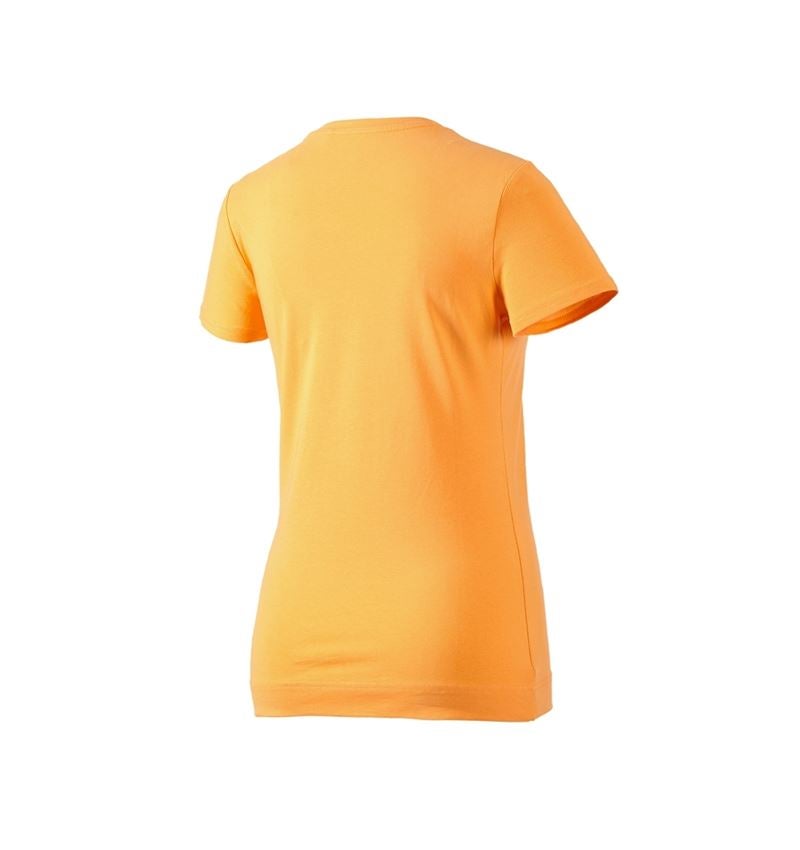 Maglie | Pullover | Bluse: e.s. t-shirt cotton stretch, donna + arancio chiaro 3