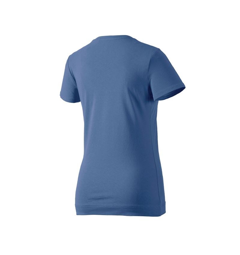 Maglie | Pullover | Bluse: e.s. t-shirt cotton stretch, donna + cobalto 3