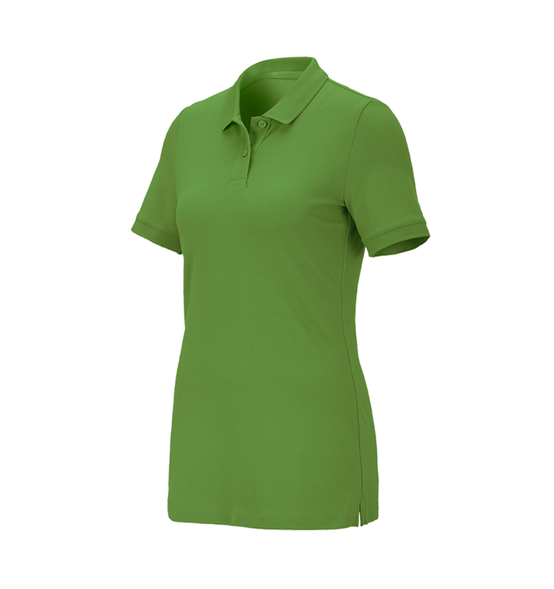 Maglie | Pullover | Bluse: e.s. polo in piqué cotton stretch, donna + verde mare 2