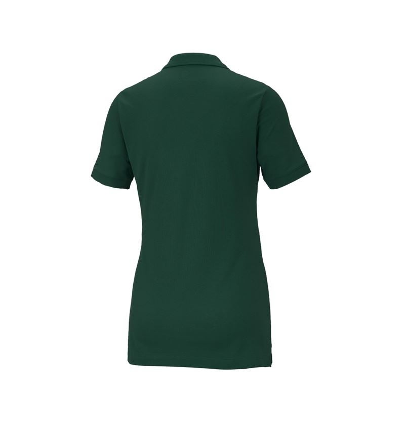 Maglie | Pullover | Bluse: e.s. polo in piqué cotton stretch, donna + verde 3