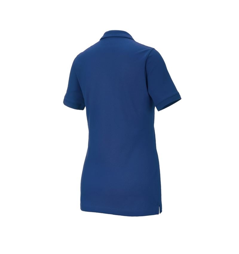 Maglie | Pullover | Bluse: e.s. polo in piqué cotton stretch, donna + blu alcalino 3