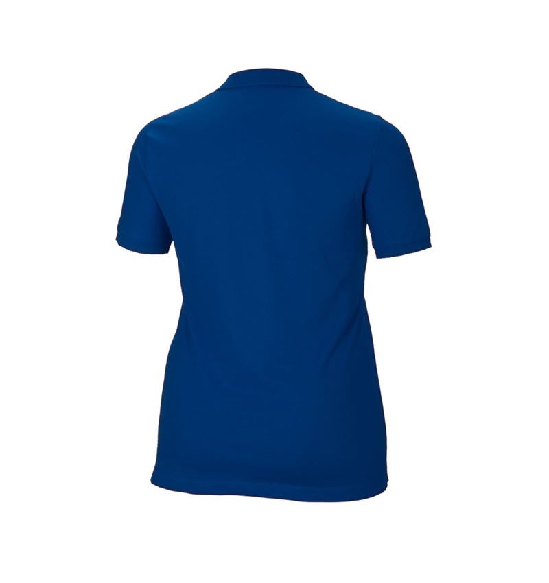 Maglie | Pullover | Bluse: e.s. polo in piqué cotton stretch, donna, plus fit + blu reale 3