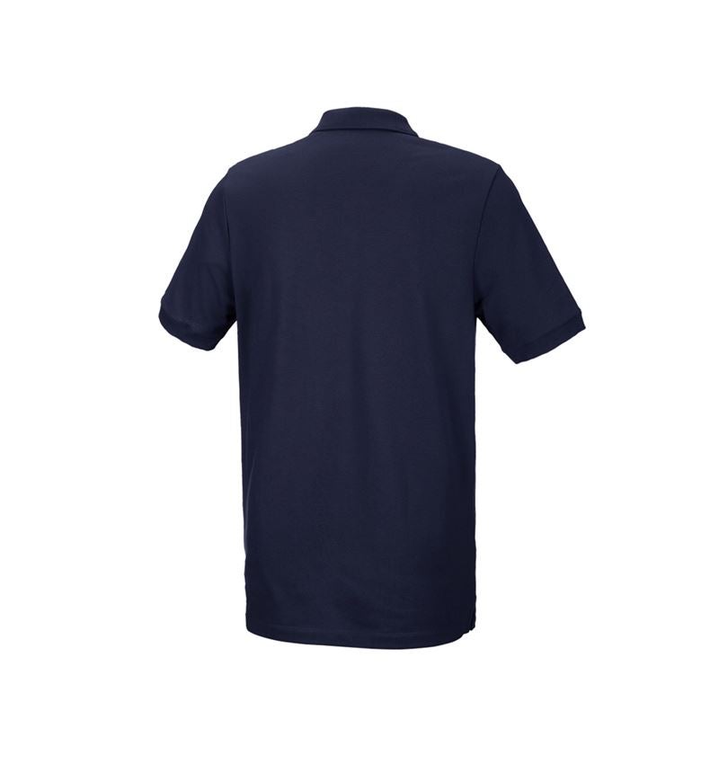 Maglie | Pullover | Camicie: e.s. polo in piqué cotton stretch, long fit + blu scuro 3