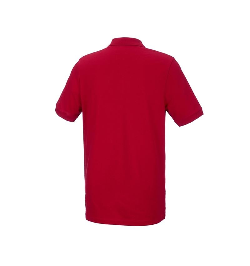 Maglie | Pullover | Camicie: e.s. polo in piqué cotton stretch, long fit + rosso fuoco 3