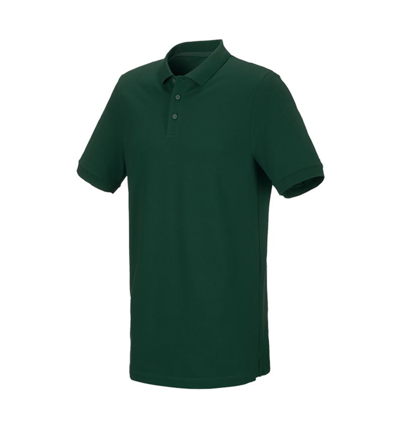Maglie | Pullover | Camicie: e.s. polo in piqué cotton stretch, long fit + verde 2