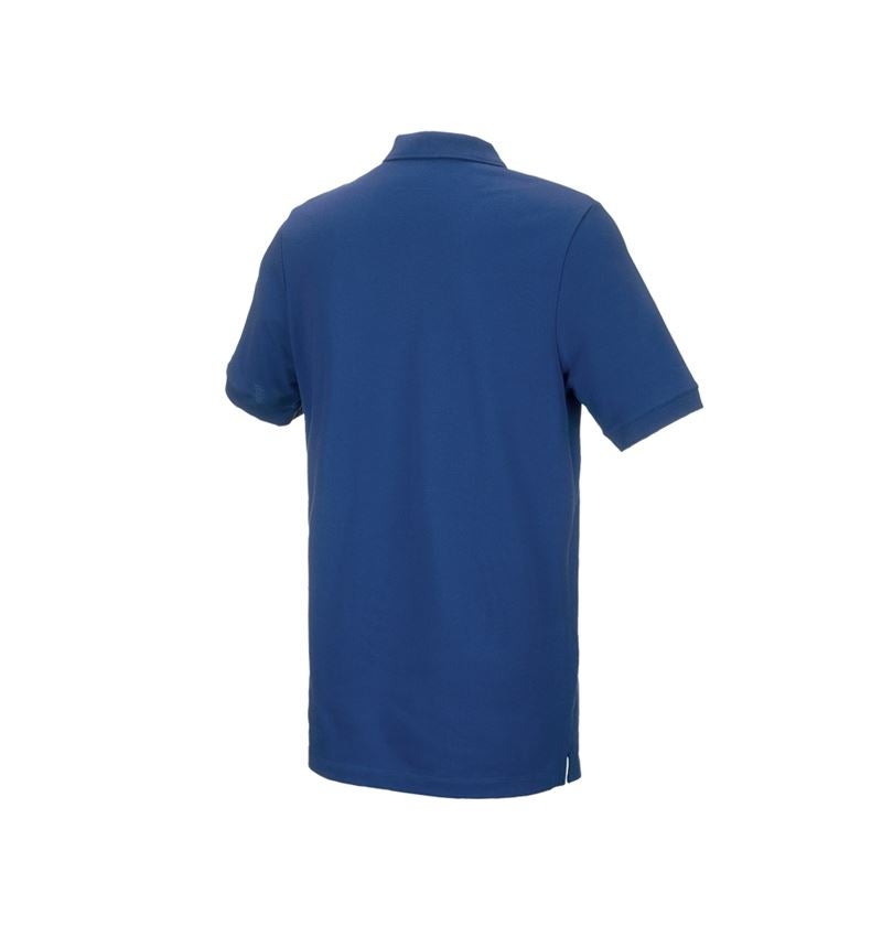 Temi: e.s. polo in piqué cotton stretch, long fit + blu alcalino 3