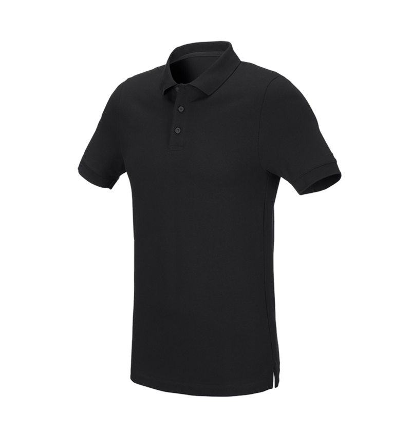 Maglie | Pullover | Camicie: e.s. polo in piqué cotton stretch, slim fit + nero 2