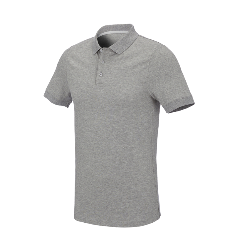 Maglie | Pullover | Camicie: e.s. polo in piqué cotton stretch, slim fit + grigio sfumato 2