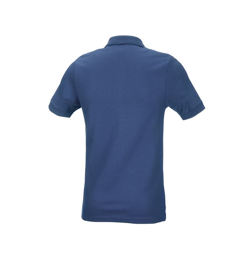Shirts & Co.: e.s. Piqué-Polo cotton stretch, slim fit + kobalt 3