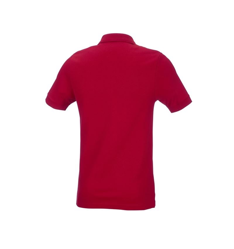 Maglie | Pullover | Camicie: e.s. polo in piqué cotton stretch, slim fit + rosso fuoco 3