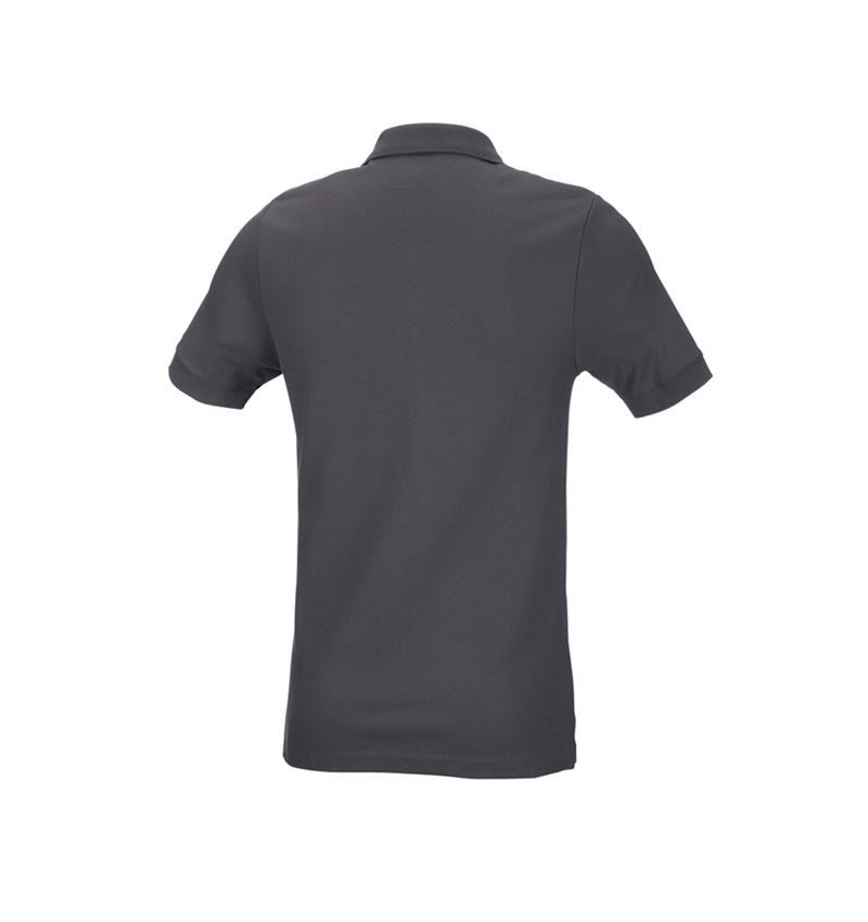 Maglie | Pullover | Camicie: e.s. polo in piqué cotton stretch, slim fit + antracite  3