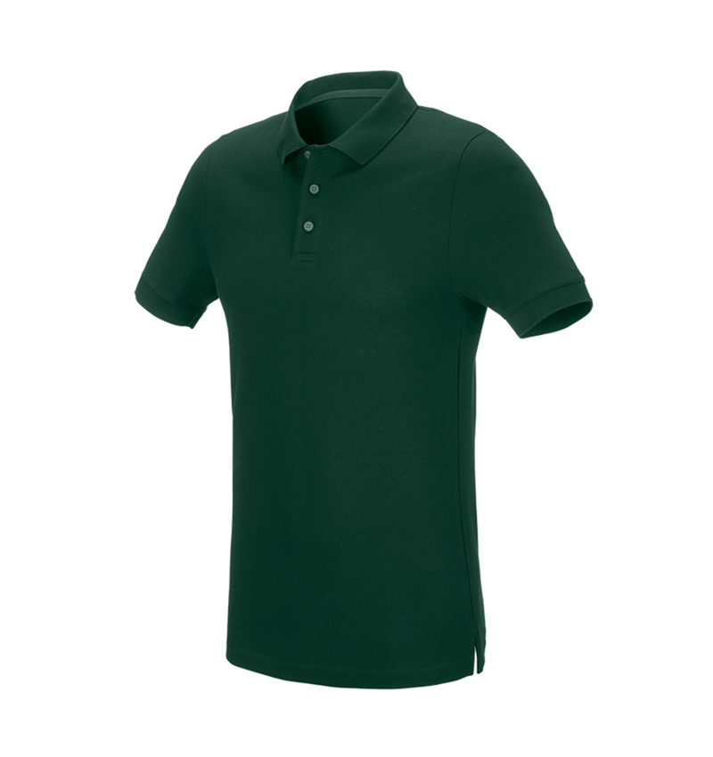 Maglie | Pullover | Camicie: e.s. polo in piqué cotton stretch, slim fit + verde 2