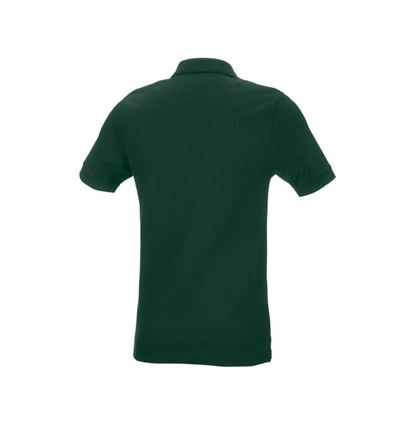 Temi: e.s. polo in piqué cotton stretch, slim fit + verde 3