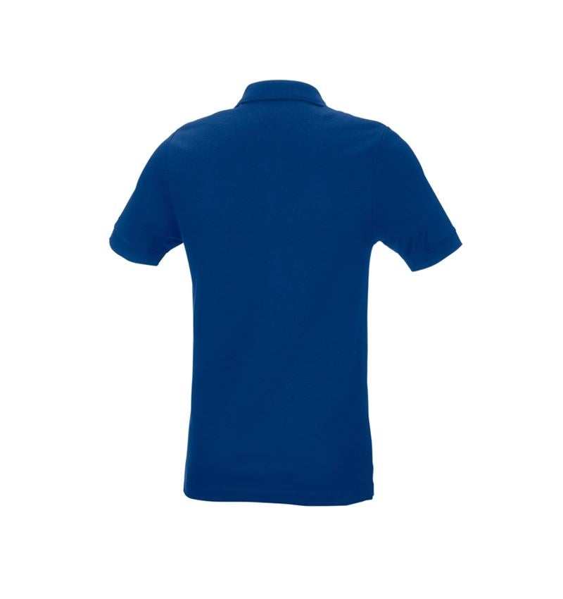 Temi: e.s. polo in piqué cotton stretch, slim fit + blu reale 3