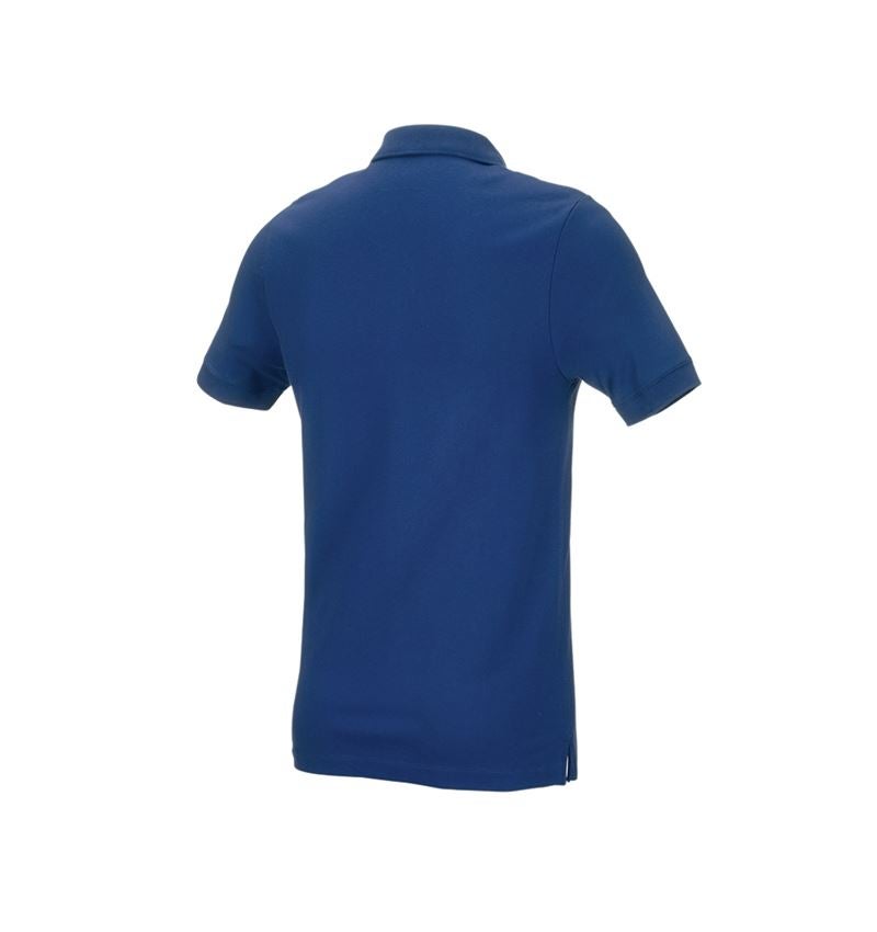 Temi: e.s. polo in piqué cotton stretch, slim fit + blu alcalino 3