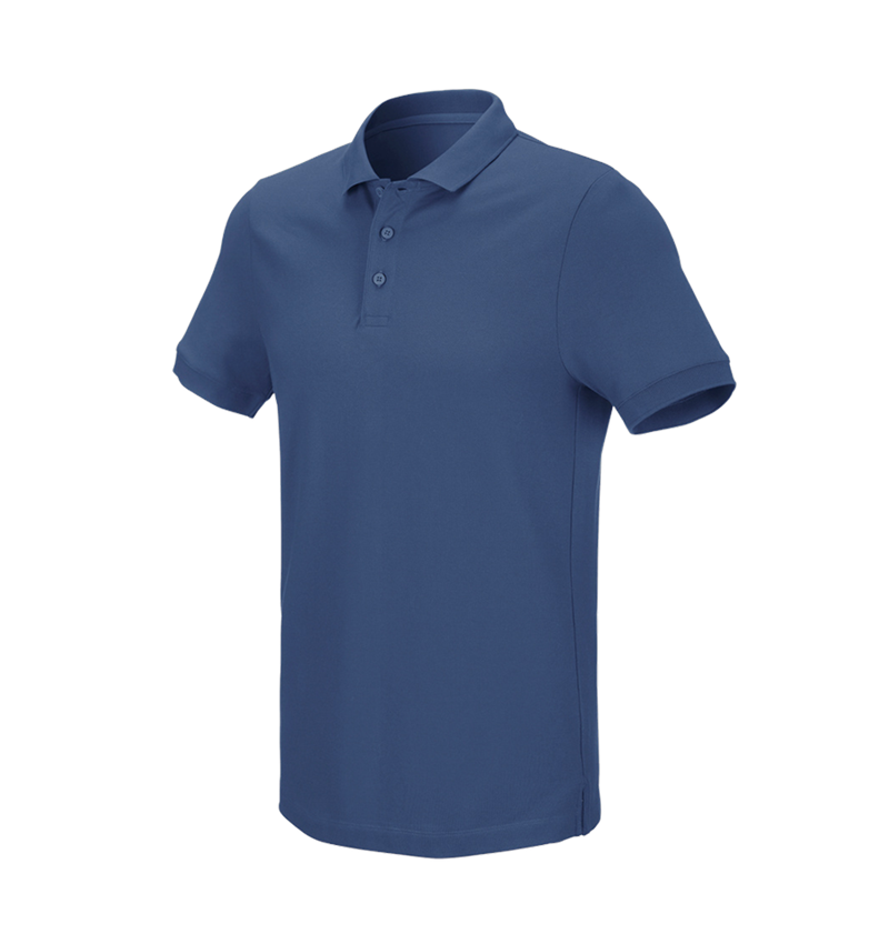Maglie | Pullover | Camicie: e.s. polo in piqué cotton stretch + cobalto 2