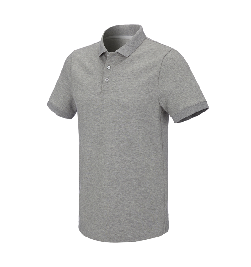 Maglie | Pullover | Camicie: e.s. polo in piqué cotton stretch + grigio sfumato 2