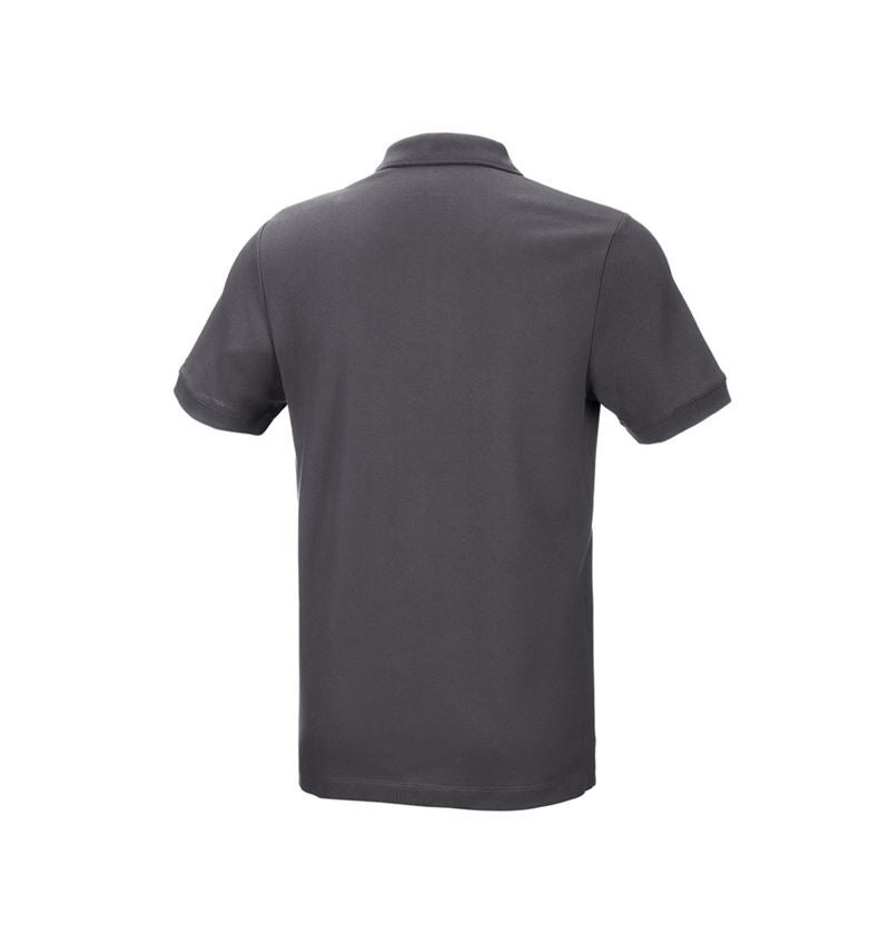 Maglie | Pullover | Camicie: e.s. polo in piqué cotton stretch + antracite  3