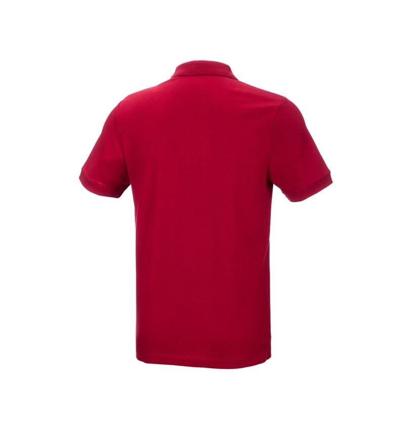Maglie | Pullover | Camicie: e.s. polo in piqué cotton stretch + rosso fuoco 4