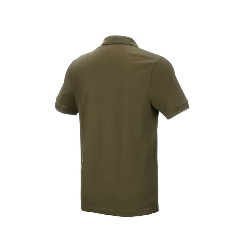 Maglie | Pullover | Camicie: e.s. polo in piqué cotton stretch + verde fango 3