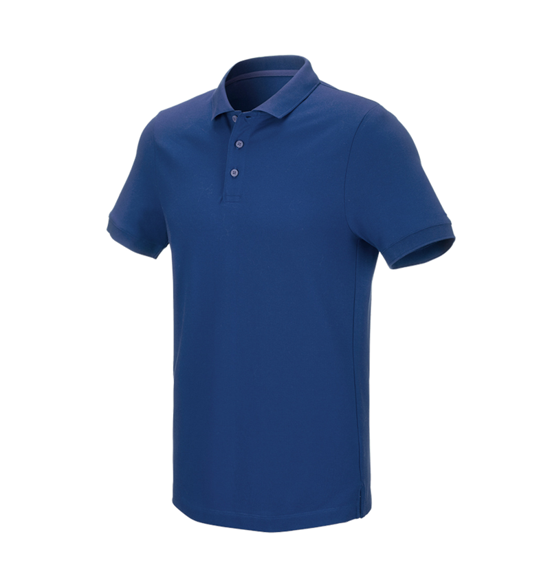 Maglie | Pullover | Camicie: e.s. polo in piqué cotton stretch + blu alcalino 2