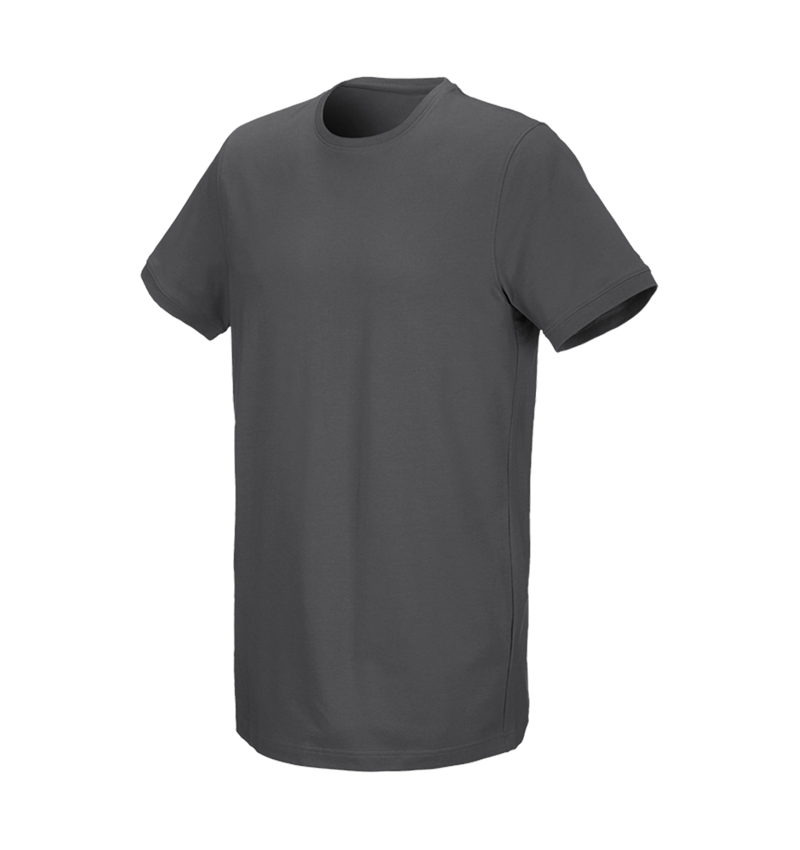Temi: e.s. t-shirt cotton stretch, long fit + antracite  2