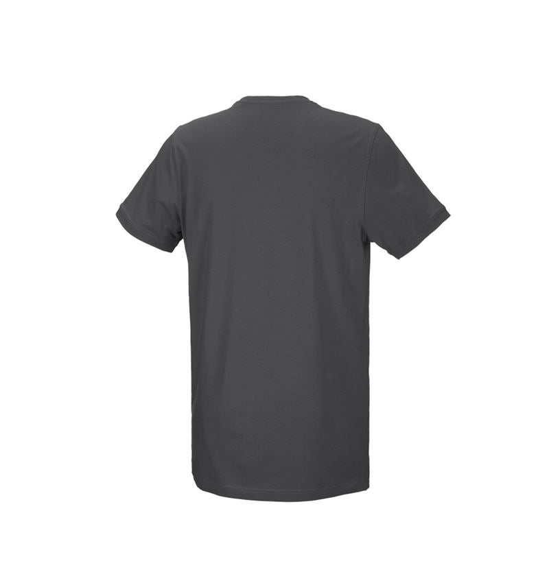 Temi: e.s. t-shirt cotton stretch, long fit + antracite  3