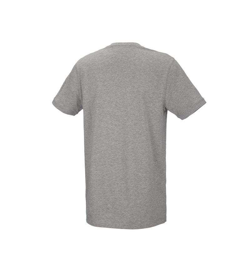 Maglie | Pullover | Camicie: e.s. t-shirt cotton stretch, long fit + grigio sfumato 3