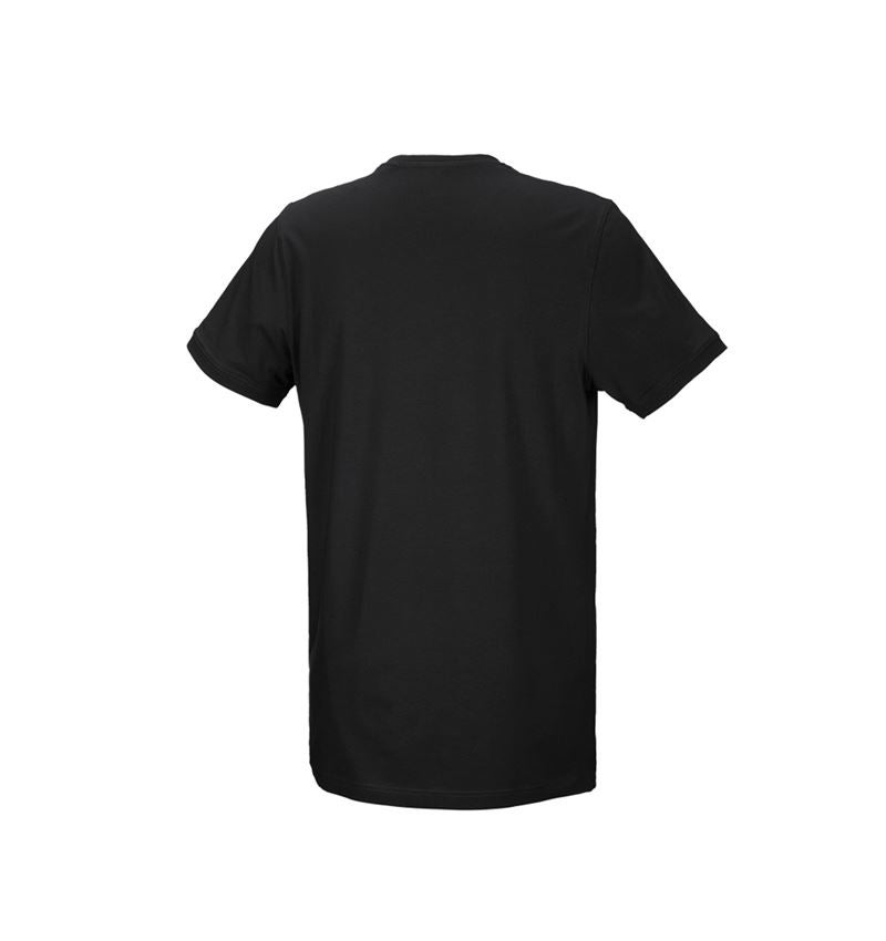 Temi: e.s. t-shirt cotton stretch, long fit + nero 3
