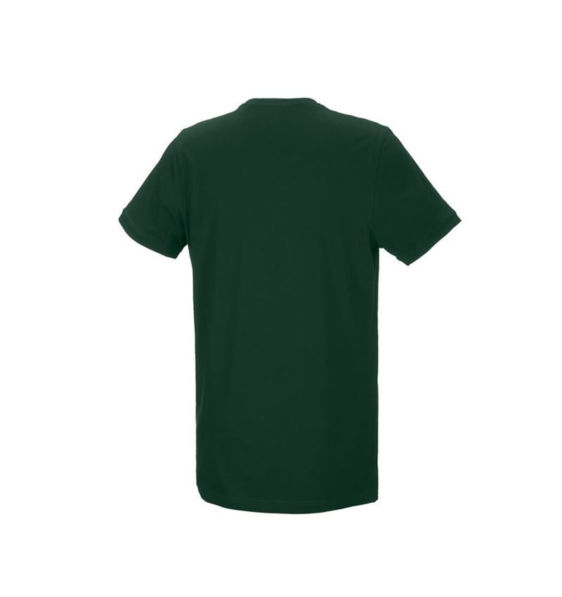 Maglie | Pullover | Camicie: e.s. t-shirt cotton stretch, long fit + verde 2