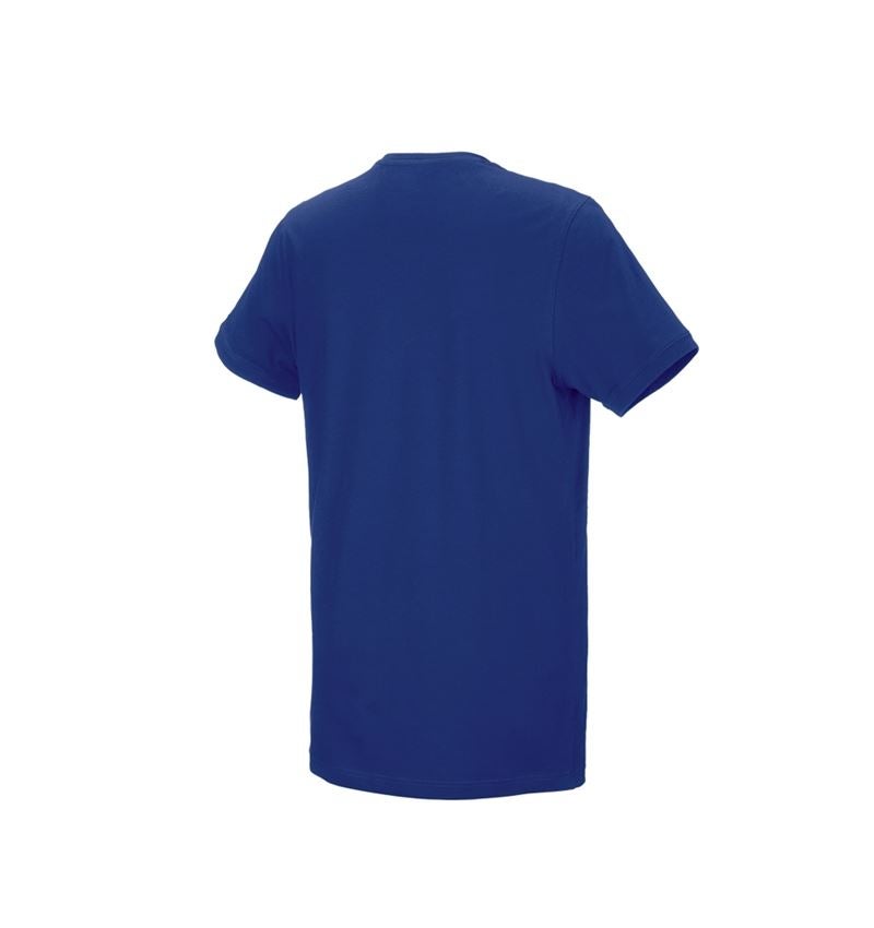 Maglie | Pullover | Camicie: e.s. t-shirt cotton stretch, long fit + blu reale 3