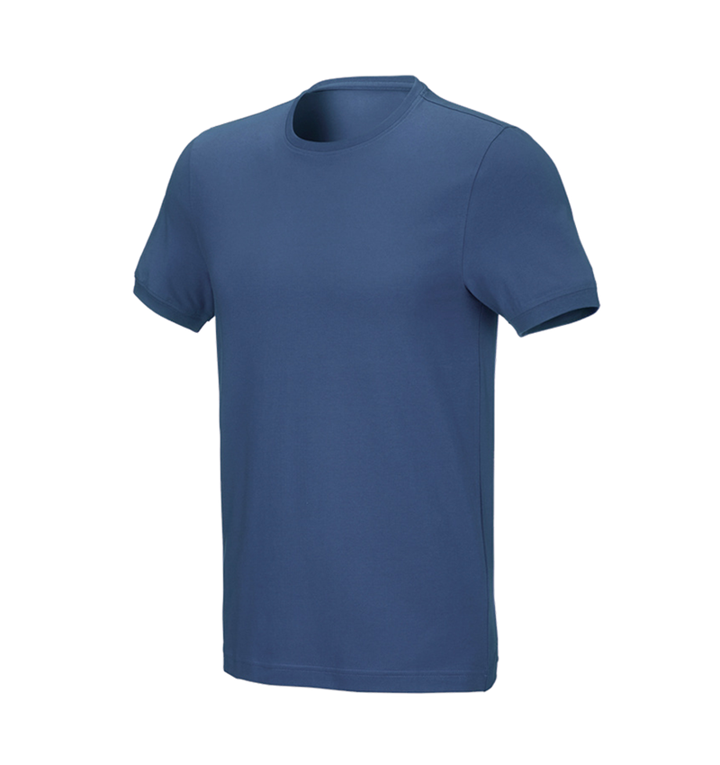 Maglie | Pullover | Camicie: e.s. t-shirt cotton stretch, slim fit + cobalto 2