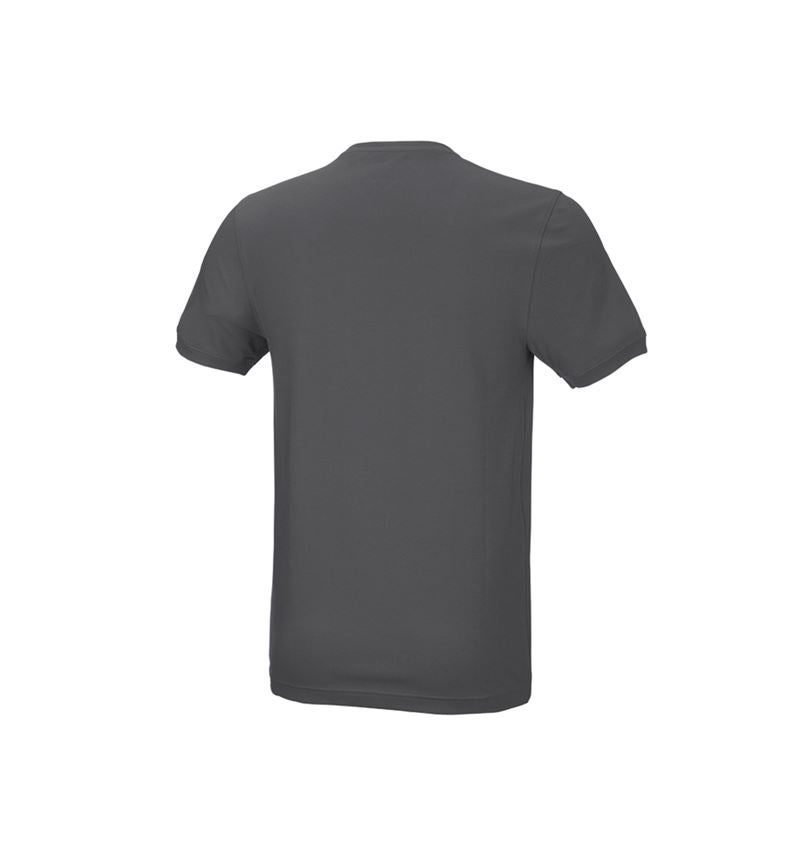Shirts & Co.: e.s. T-Shirt cotton stretch, slim fit + anthrazit 3
