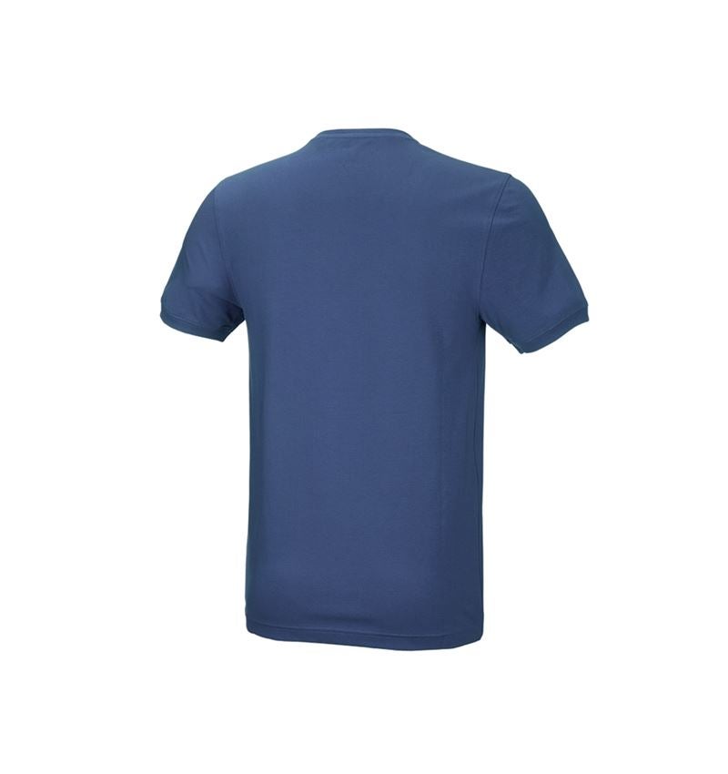 Maglie | Pullover | Camicie: e.s. t-shirt cotton stretch, slim fit + cobalto 3