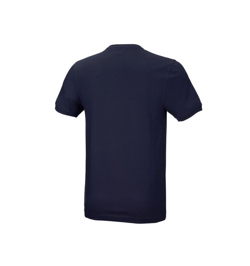 Maglie | Pullover | Camicie: e.s. t-shirt cotton stretch, slim fit + blu scuro 3