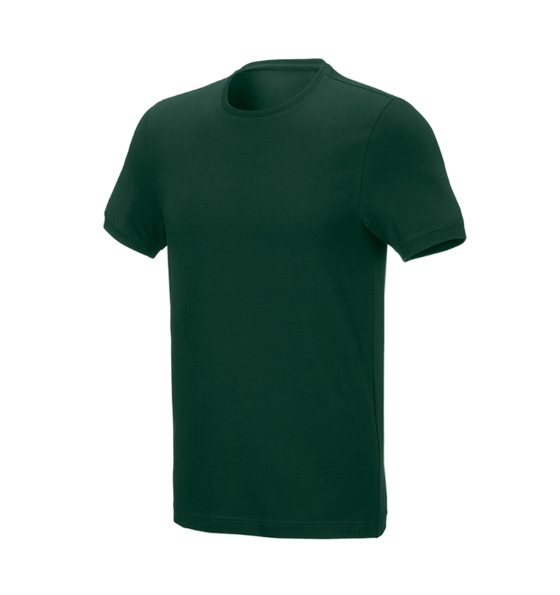 Maglie | Pullover | Camicie: e.s. t-shirt cotton stretch, slim fit + verde 2