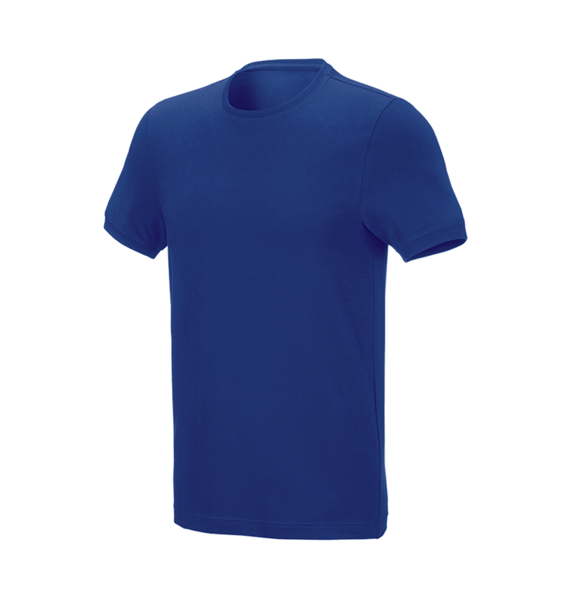 Maglie | Pullover | Camicie: e.s. t-shirt cotton stretch, slim fit + blu reale 2