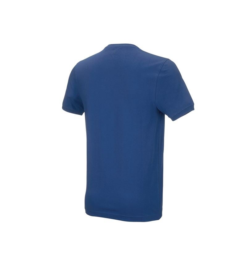 Maglie | Pullover | Camicie: e.s. t-shirt cotton stretch, slim fit + blu alcalino 3