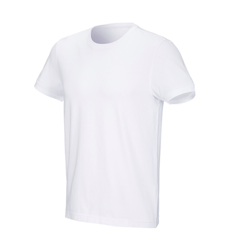 Maglie | Pullover | Camicie: e.s. t-shirt cotton stretch + bianco 3