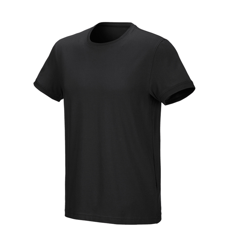 Maglie | Pullover | Camicie: e.s. t-shirt cotton stretch + nero 3
