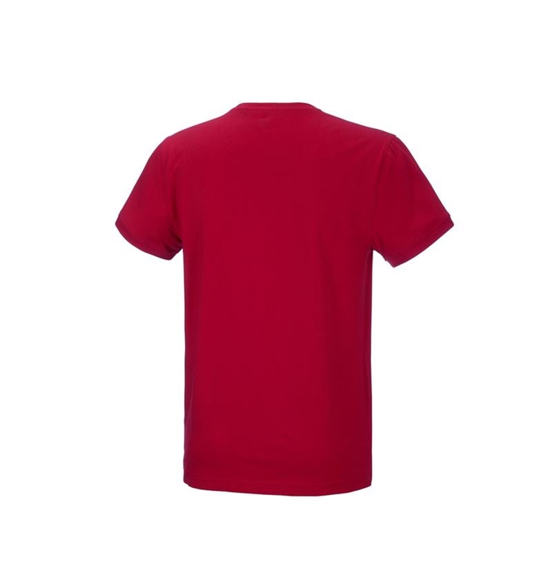 Maglie | Pullover | Camicie: e.s. t-shirt cotton stretch + rosso fuoco 4