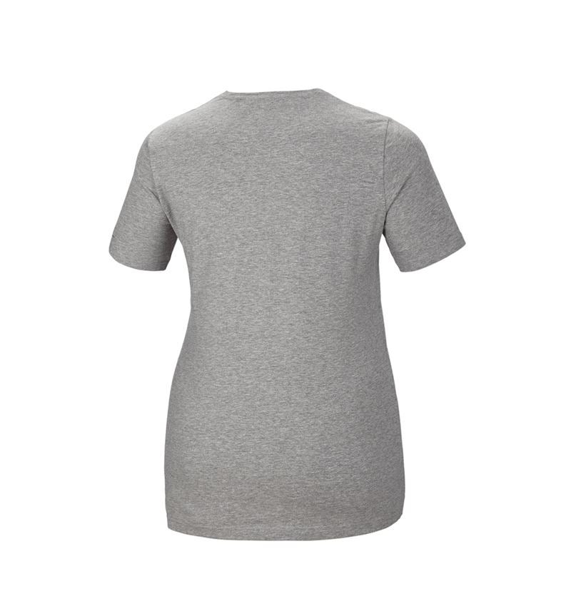 Temi: e.s. t-shirt cotton stretch, donna, plus fit + grigio sfumato 3
