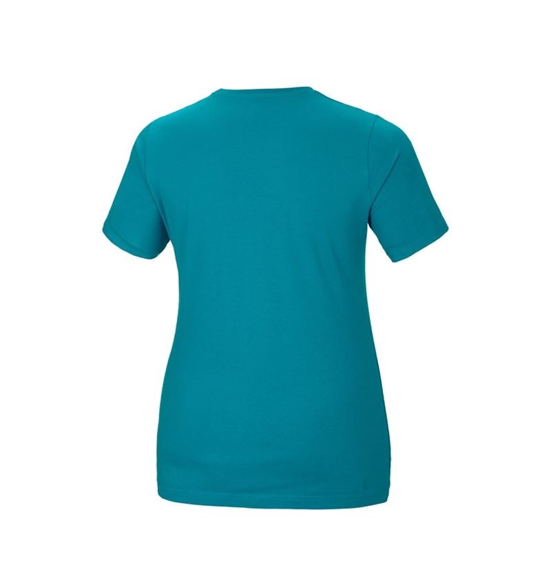 Temi: e.s. t-shirt cotton stretch, donna, plus fit + oceano 3
