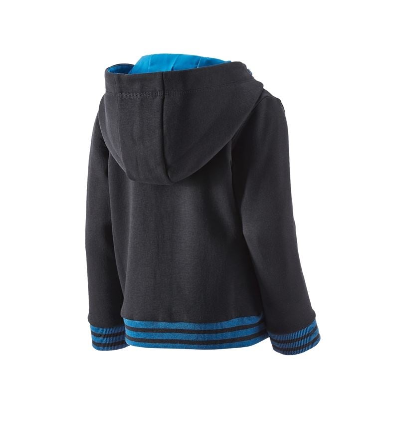 Maglie | Pullover | T-Shirt: Felpa aperta con cappuccio e.s.motion 2020,bambino + grafite/blu genziana 2
