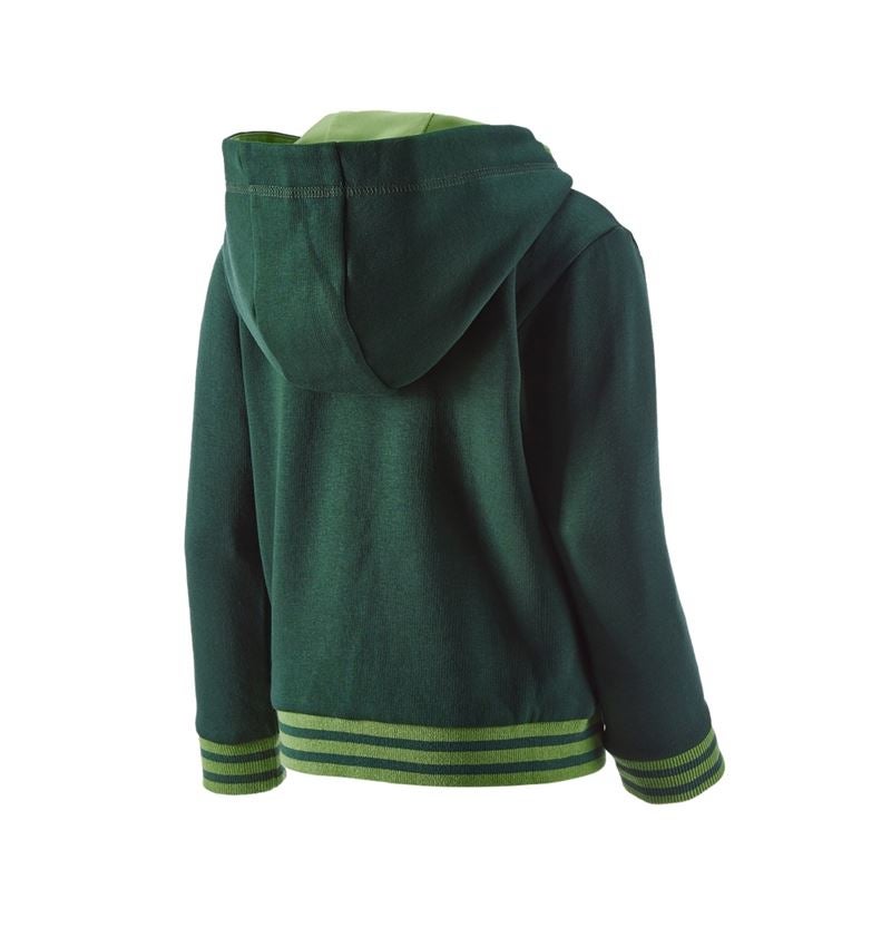 Maglie | Pullover | T-Shirt: Felpa aperta con cappuccio e.s.motion 2020,bambino + verde/verde mare 3