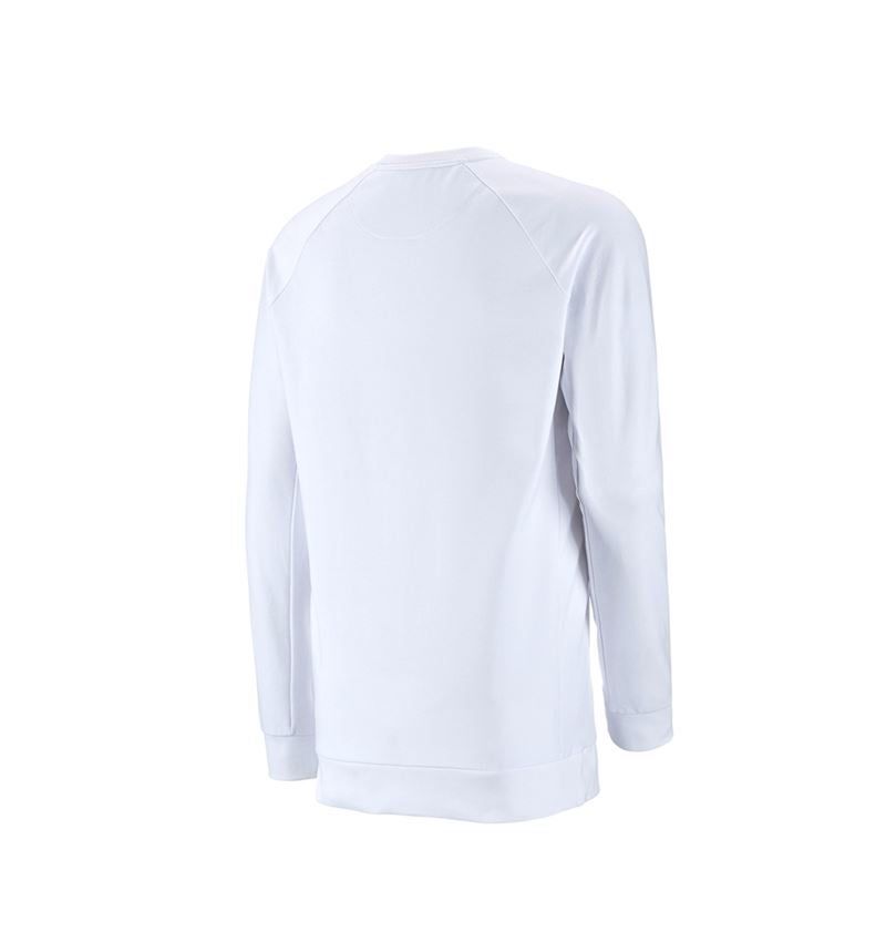 Maglie | Pullover | Camicie: e.s. felpa cotton stretch, long fit + bianco 3