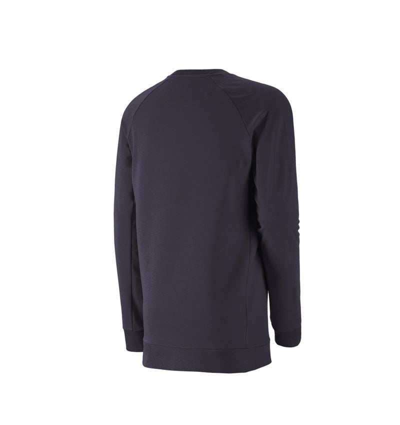 Maglie | Pullover | Camicie: e.s. felpa cotton stretch, long fit + blu scuro 3