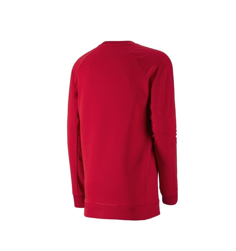 Maglie | Pullover | Camicie: e.s. felpa cotton stretch, long fit + rosso fuoco 3